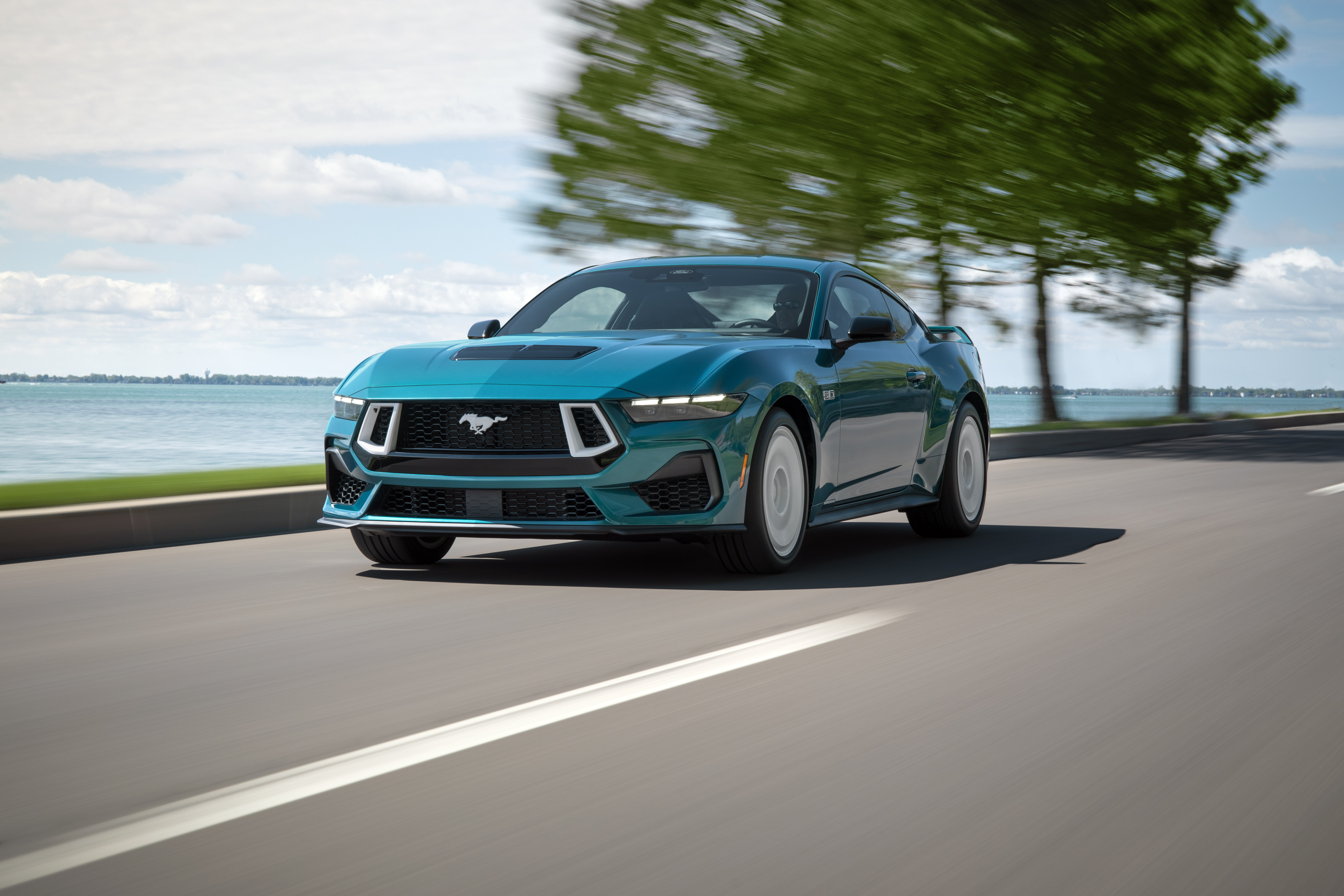 Preproduction 2026 Mustang GT Premium shown with optional equipment and extra cost color.